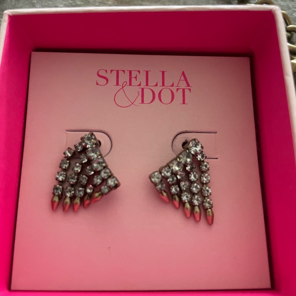 Stella & Dot Gold and Silver Fringe Necklace Set - Renegade - Picture 3 of 8